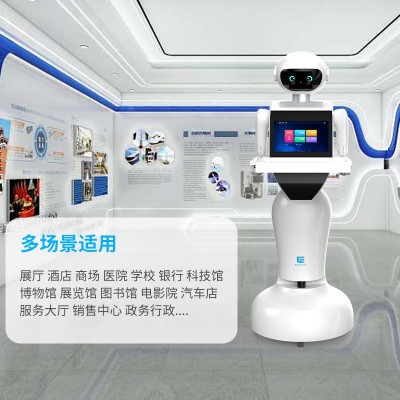 定 制智能机器人语音接待餐厅酒店前台自动迎宾接待服务机器人图2