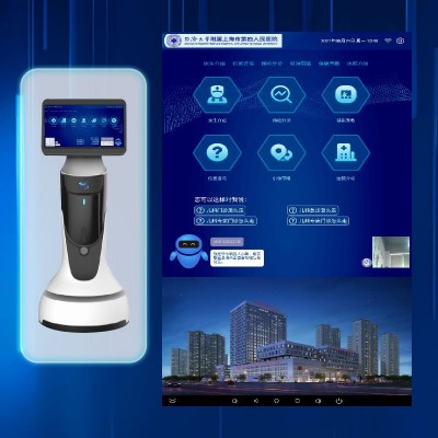 导诊机器人 医院引领高清大屏摄像头超声波避障激光雷达导航避障图2