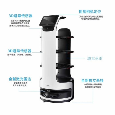 酒店餐厅饭店迎宾智能送餐送菜端菜传菜机器人无轨导航ai服务员图3