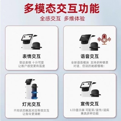 酒店餐厅饭店迎宾智能送餐送菜端菜传菜机器人无轨导航ai服务员图2