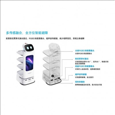 酒店智能送餐机器人餐厅自动传菜上菜端菜送饭工厂送物海外国际版图2