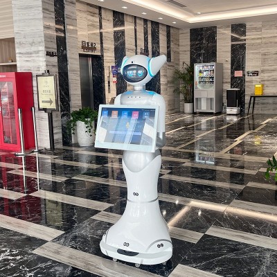 智能展厅图书馆机器人党建馆景区实验室博览会服务迎宾接待导览对图4
