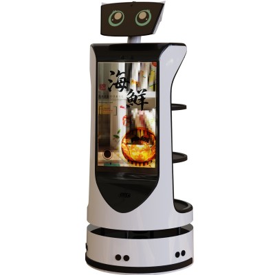 智能送餐机器人服务员餐厅饭店酒店自动上菜送菜传菜端菜送货文件图5