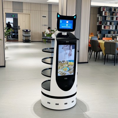 智能送餐机器人酒店餐厅饭店宴席商场颁奖展会配送传送物品商场图5