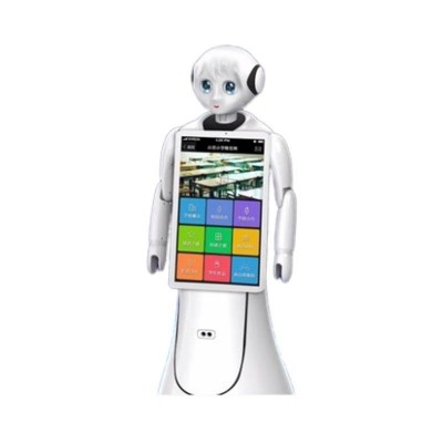 艾米迎宾智能机器人讲解广告视频语音交互人形展厅机器人政府学校图1