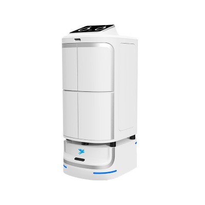 穿山甲飞毛腿酒店配送机器人智能客服服务自主导航送物送餐机器人图4