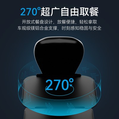 穿山甲熊猫食堂送餐机器人高清触摸屏多层托盘餐厅智能送餐机器人图4