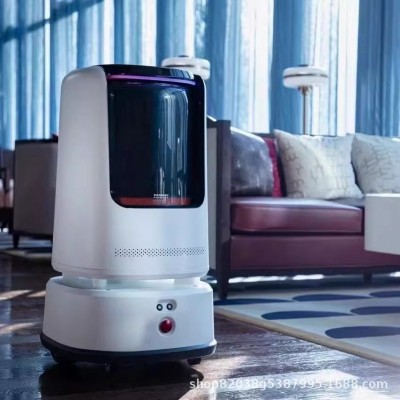 九号飞碟酒店智能送餐机器人送物送外卖自动服务乘梯打电话配送楼图3