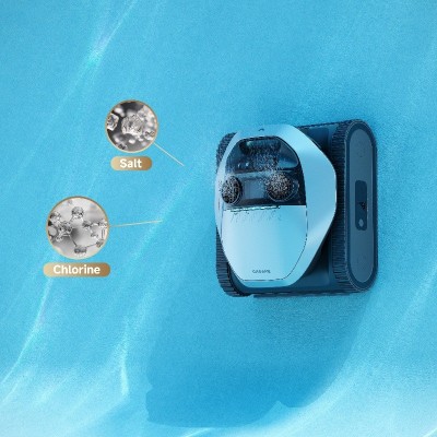 追觅泳池全自动无线清洁机器人池底吸污机泳池水下吸尘器90°上墙图2