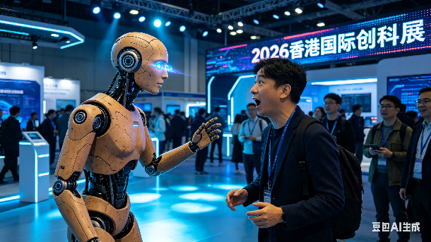 中国新一代人形机器人亮相香港创科展 智能交互与仿真技术惊艳全球